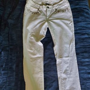 American Eagle white skinny jeans